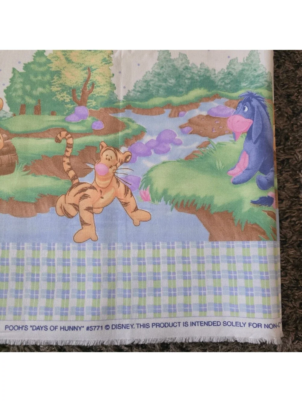 Vintage Pooh's 'Days of Hunny' Cotton Fabric Fabric Approx. 3 yards